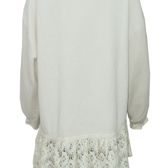 Free People Belle Sweatshirt Tea Crew Neck Oversized Pullover Dress XL - Picture 5 of 6